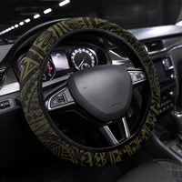 Niue Steering Wheel Cover Niuean Crab Waves Style