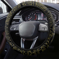 Niue Steering Wheel Cover Niuean Crab Waves Style