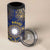 Personalised Nauru 4 in 1 Can Cooler Tumbler Hibiscus Polynesian Tribal Pattern