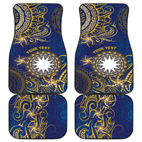 Nauru Car Mats Hibiscus Polynesian Tribal Pattern