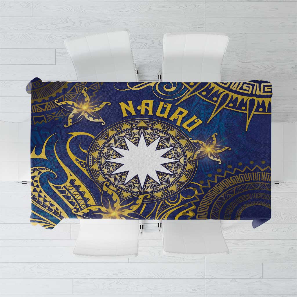 Nauru Tablecloth Hibiscus Polynesian Tribal Pattern