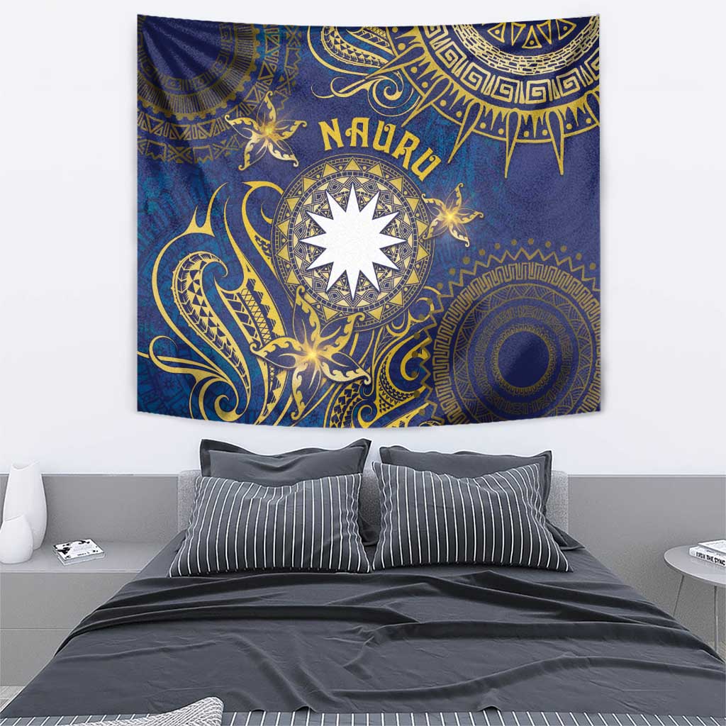 Nauru Tapestry Hibiscus Polynesian Tribal Pattern