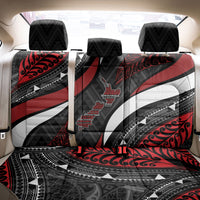Aotearoa New Zealand Native Birds Map Back Car Seat Cover Silver Fern Tribal Pattern DT05 - Polynesian Pride