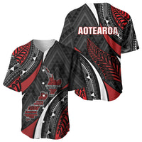 Aotearoa New Zealand Native Birds Map Baseball Jersey Silver Fern Tribal Pattern DT05 - Polynesian Pride