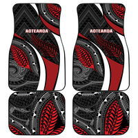 Aotearoa New Zealand Native Birds Map Car Mats Silver Fern Tribal Pattern DT05 - Polynesian Pride