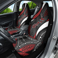 Aotearoa New Zealand Native Birds Map Car Seat Cover Silver Fern Tribal Pattern DT05 - Polynesian Pride