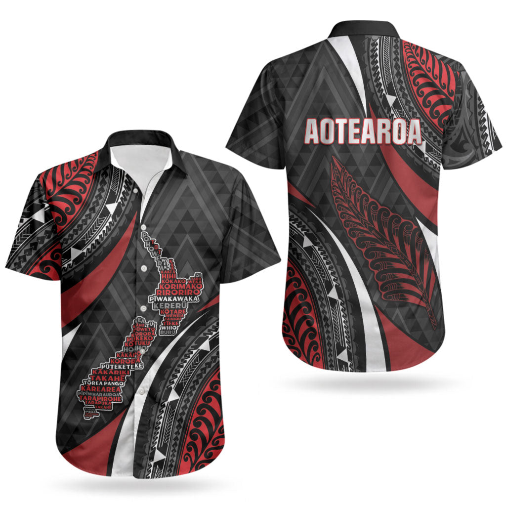 Aotearoa New Zealand Native Birds Map Couples Matching Puletasi and Hawaiian Shirt Silver Fern Tribal Pattern DT05 - Polynesian Pride