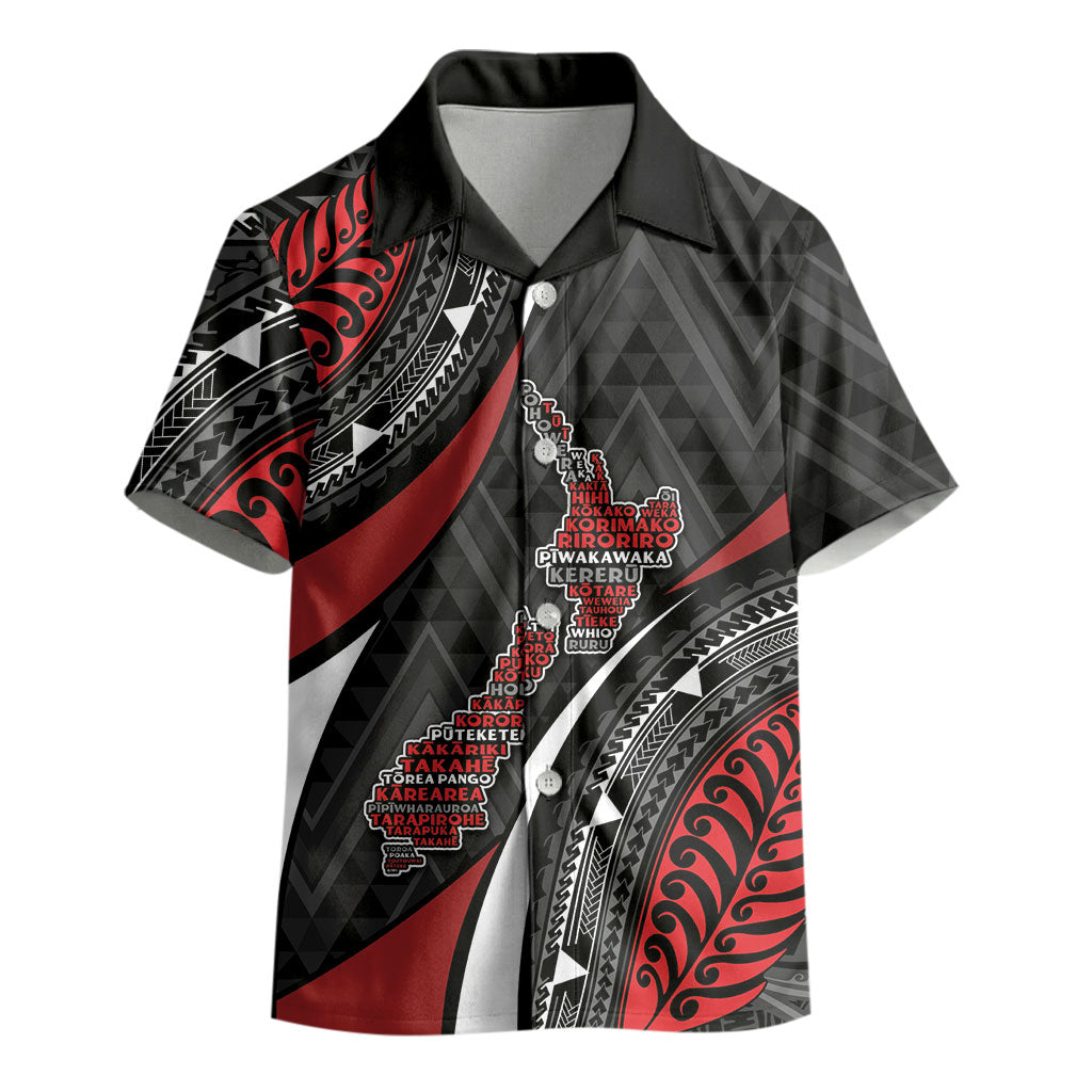 Aotearoa New Zealand Native Birds Map Kid Hawaiian Shirt Silver Fern Tribal Pattern DT05 - Polynesian Pride