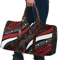 Aotearoa New Zealand Native Birds Map Travel Bag Silver Fern Tribal Pattern DT05 - Polynesian Pride