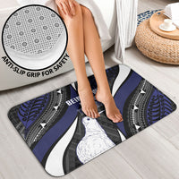 Personalised New Zealand Kiwi Bathroom Set Silver Fern Tribal Pattern DT05 - Polynesian Pride