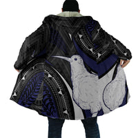 Personalised New Zealand Kiwi Cloak Silver Fern Tribal Pattern DT05 - Polynesian Pride