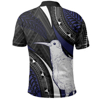 Personalised New Zealand Kiwi Polo Shirt Silver Fern Tribal Pattern DT05 - Polynesian Pride