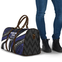 Personalised New Zealand Kiwi Travel Bag Silver Fern Tribal Pattern DT05 - Polynesian Pride