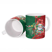 Hawaii Christmas Ceramic Mug Mele Kalikimaka Funny Hawaiian Santa - Polynesian Pride