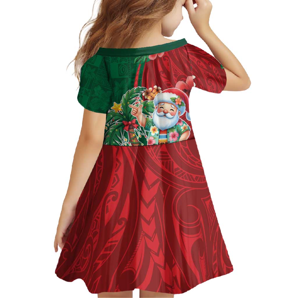 Hawaii Christmas Family Matching Mermaid Dress and Hawaiian Shirt Mele Kalikimaka Funny Hawaiian Santa - Polynesian Pride