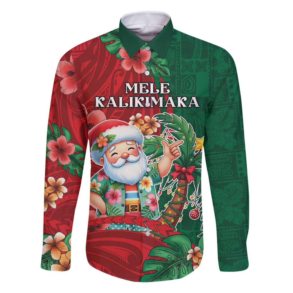 Hawaii Christmas Family Matching Mermaid Dress and Hawaiian Shirt Mele Kalikimaka Funny Hawaiian Santa - Polynesian Pride