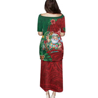 Hawaii Christmas Family Matching Puletasi and Hawaiian Shirt Mele Kalikimaka Funny Hawaiian Santa - Polynesian Pride