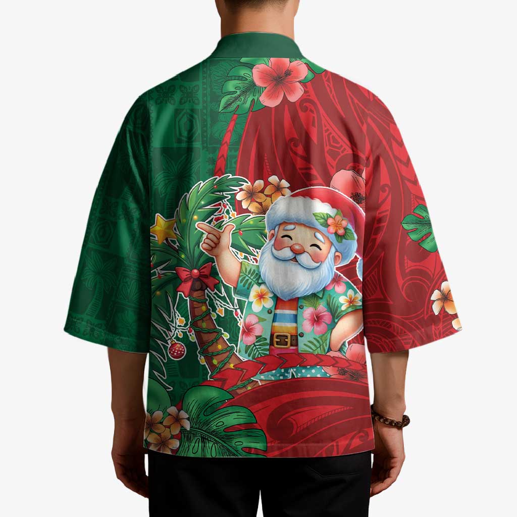 Hawaii Christmas Kimono Mele Kalikimaka Funny Hawaiian Santa - Polynesian Pride