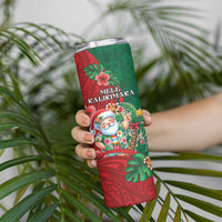 Hawaii Christmas Skinny Tumbler Mele Kalikimaka Funny Hawaiian Santa - Polynesian Pride