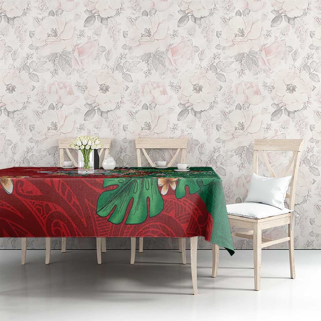 Hawaii Christmas Tablecloth Mele Kalikimaka Funny Hawaiian Santa - Polynesian Pride