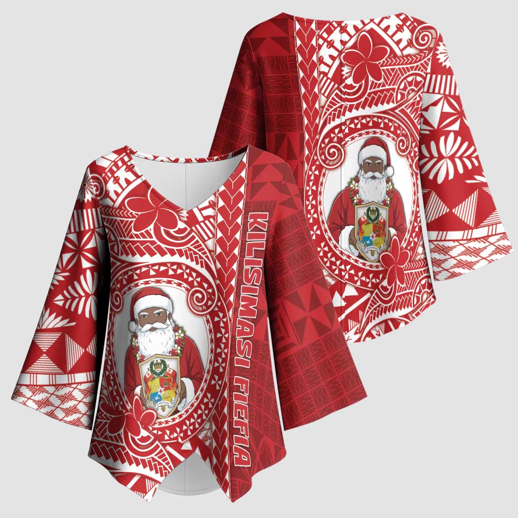 Tonga Christmas Kimono Sleeve Blouse Kilisimasi Fiefia - Polynesian Pride