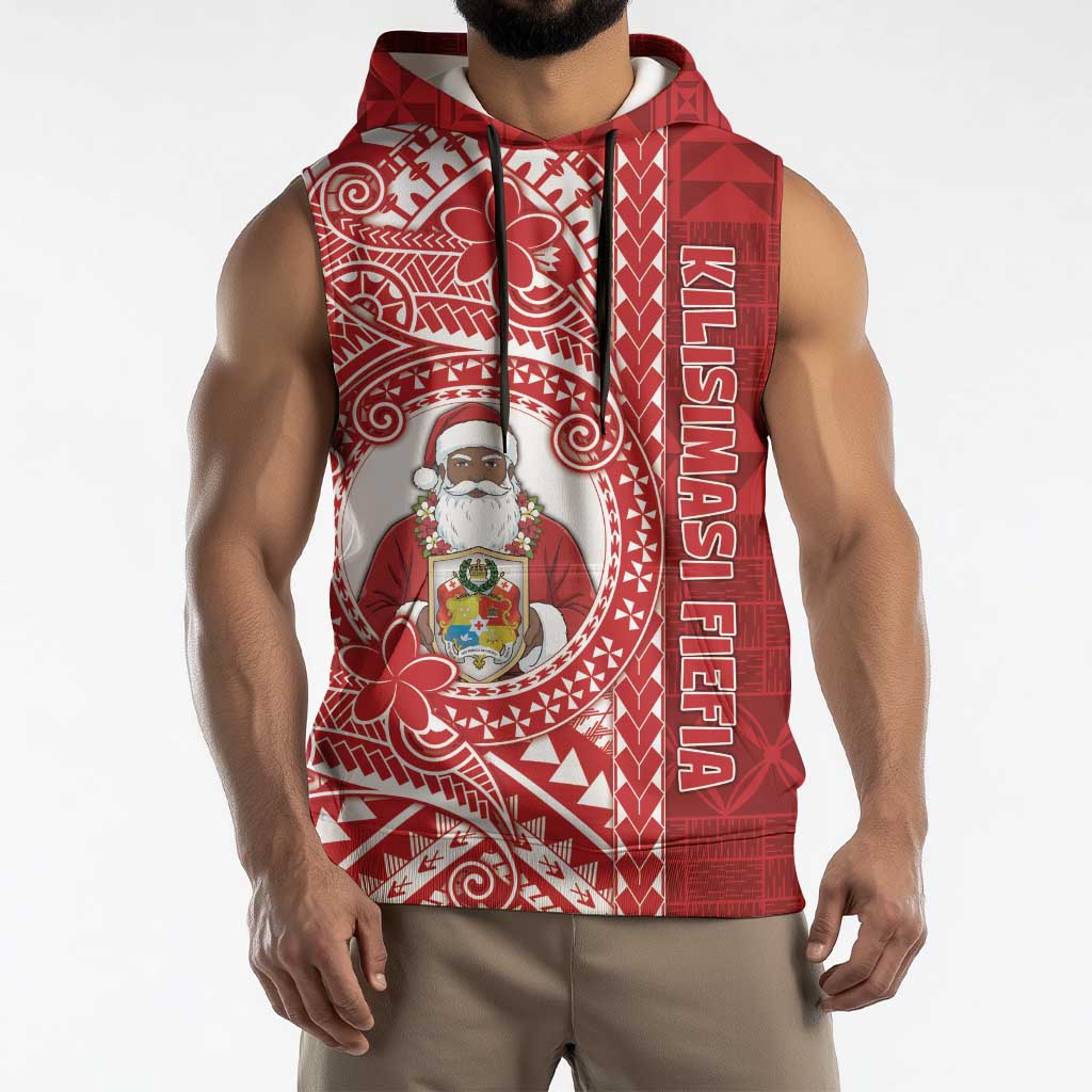 Tonga Christmas Sleeveless Hoodie Kilisimasi Fiefia - Polynesian Pride