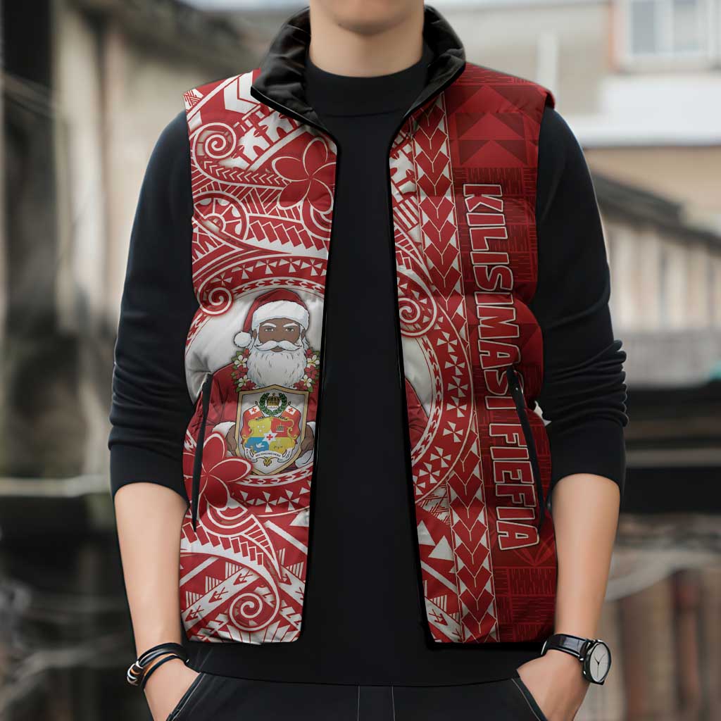 Tonga Christmas Sleeveless Puffer Jacket Kilisimasi Fiefia - Polynesian Pride