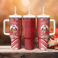Tonga Christmas Tumbler With Handle Kilisimasi Fiefia - Polynesian Pride