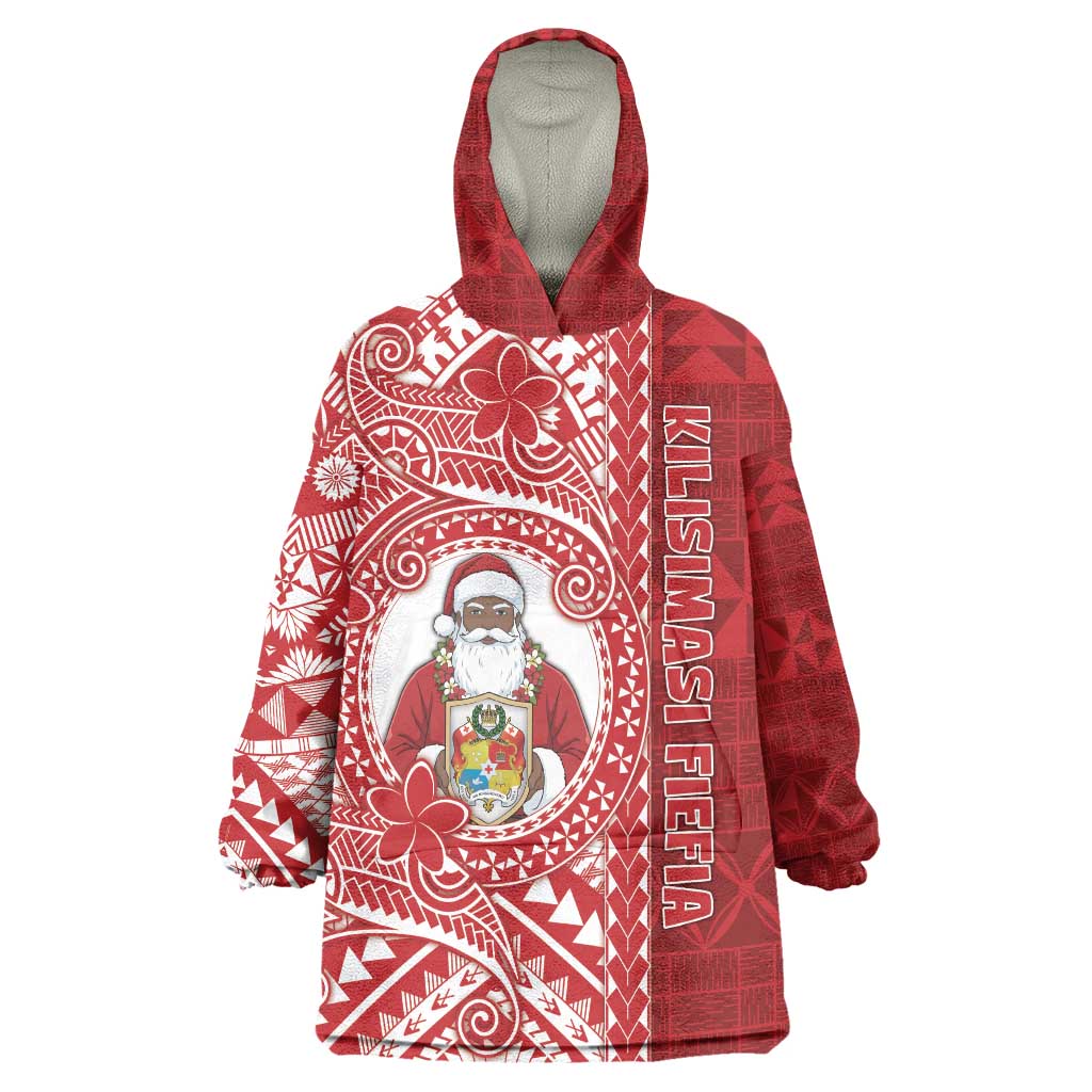 Tonga Christmas Wearable Blanket Hoodie Kilisimasi Fiefia - Polynesian Pride