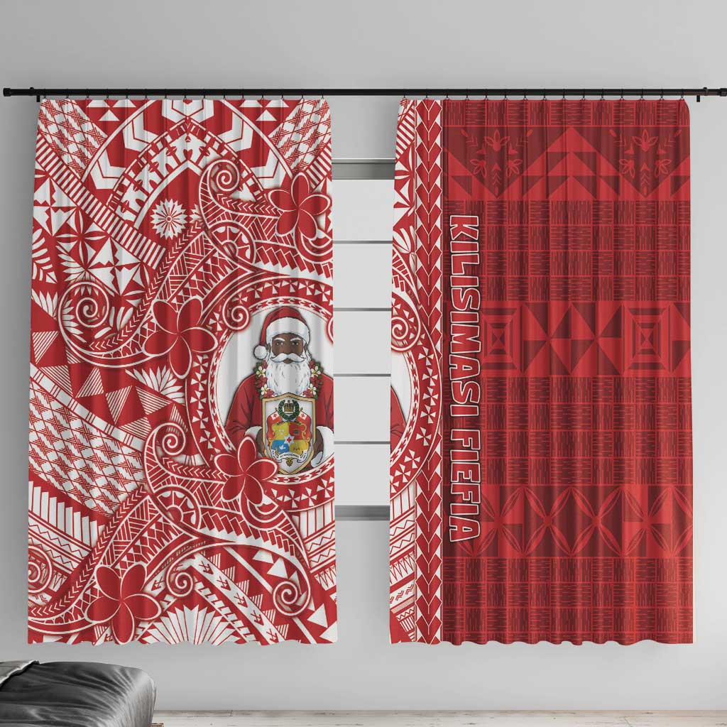 Tonga Christmas Window Curtain Kilisimasi Fiefia - Polynesian Pride