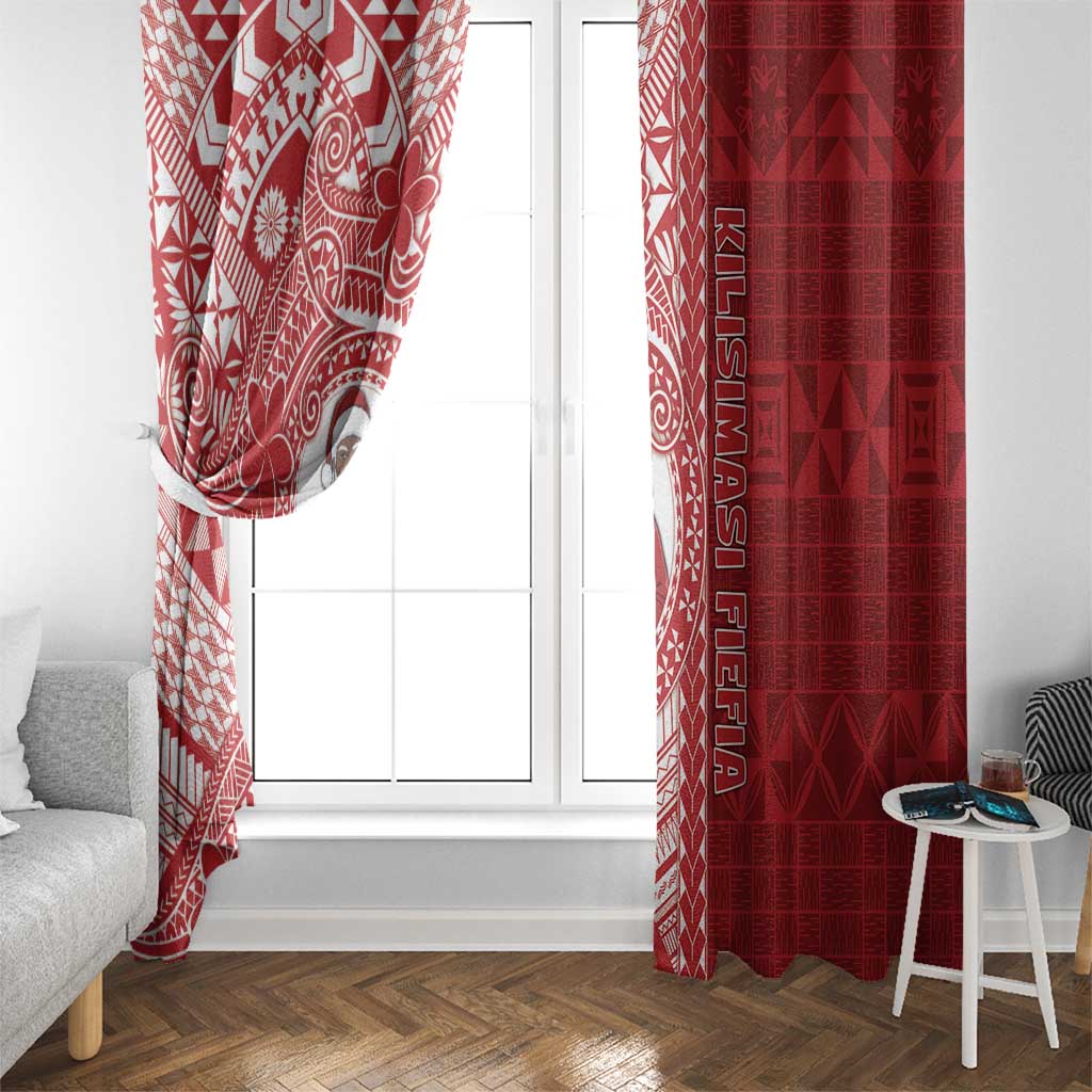 Tonga Christmas Window Curtain Kilisimasi Fiefia - Polynesian Pride