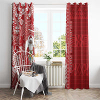 Tonga Christmas Window Curtain Kilisimasi Fiefia - Polynesian Pride