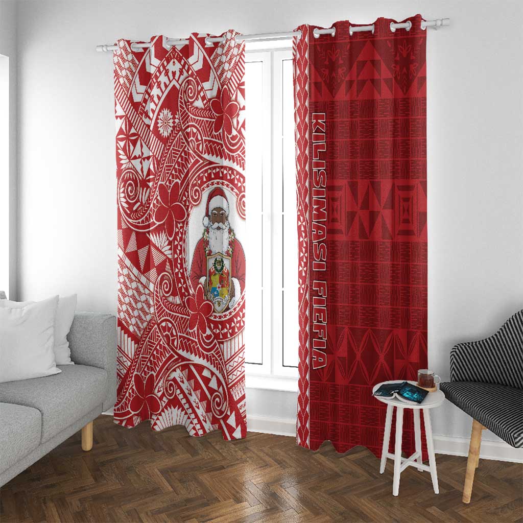 Tonga Christmas Window Curtain Kilisimasi Fiefia - Polynesian Pride