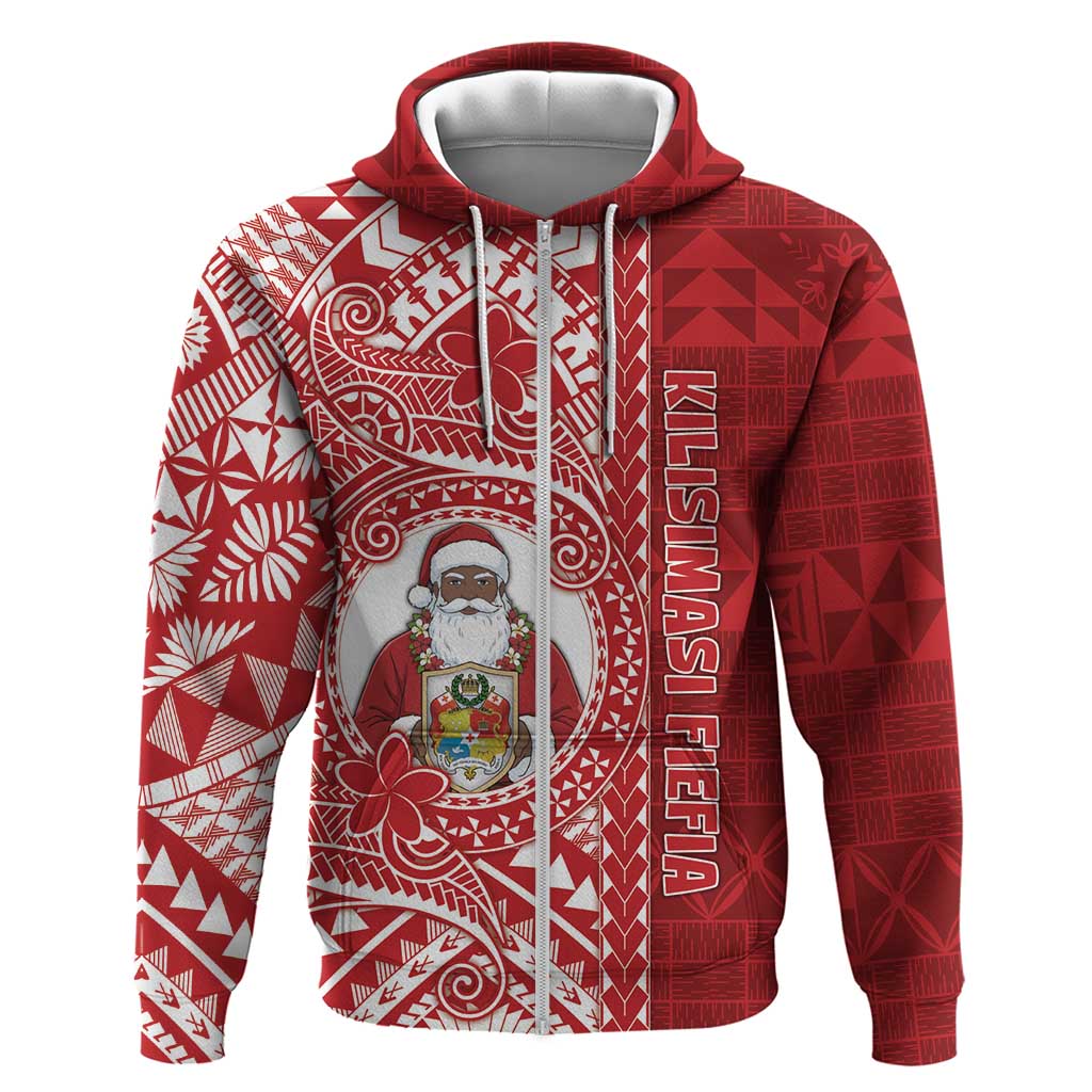 Tonga Christmas Zip Hoodie Kilisimasi Fiefia - Polynesian Pride