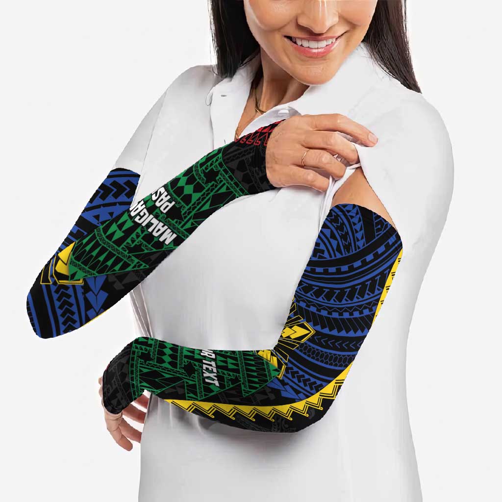 Personalised Philippines Christmas Arm Sleeves Xmas Tree Filipino Tribal Patterns - Polynesian Pride