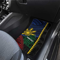 Personalised Philippines Christmas Car Mats Xmas Tree Filipino Tribal Patterns - Polynesian Pride