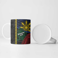 Personalised Philippines Christmas Ceramic Mug Xmas Tree Filipino Tribal Patterns - Polynesian Pride