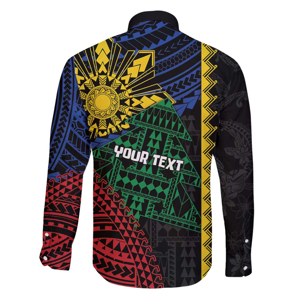 Personalised Philippines Christmas Family Matching Mermaid Dress and Hawaiian Shirt Xmas Tree Filipino Tribal Patterns - Polynesian Pride