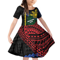 Personalised Philippines Christmas Family Matching Off Shoulder Short Dress and Hawaiian Shirt Xmas Tree Filipino Tribal Patterns - Polynesian Pride