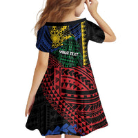 Personalised Philippines Christmas Family Matching Short Sleeve Bodycon Dress and Hawaiian Shirt Xmas Tree Filipino Tribal Patterns - Polynesian Pride