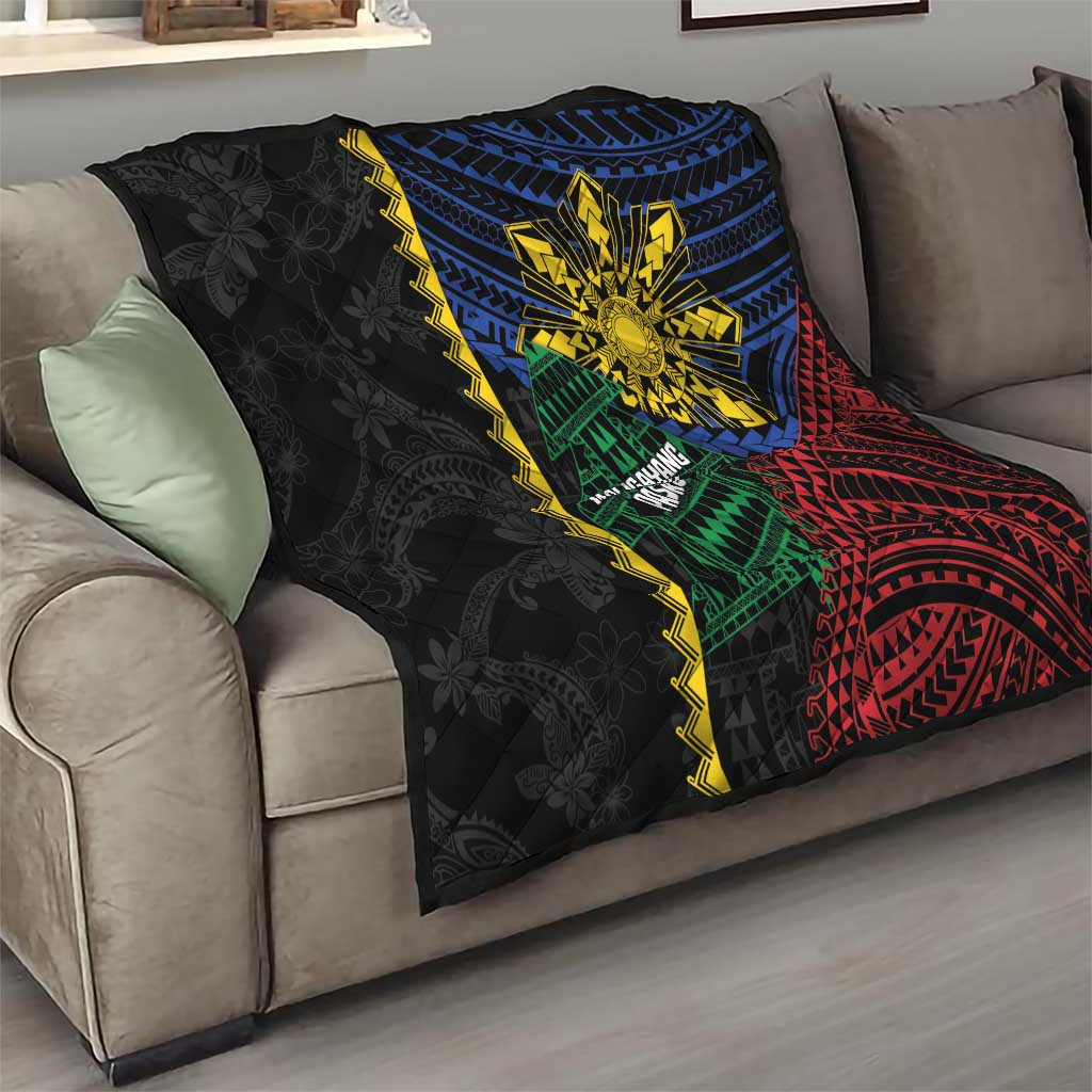 Philippines Christmas Quilt Xmas Tree Filipino Tribal Patterns - Polynesian Pride