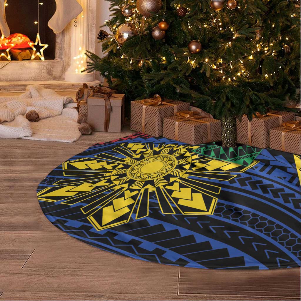 Philippines Christmas Tree Skirt Xmas Tree Filipino Tribal Patterns - Polynesian Pride