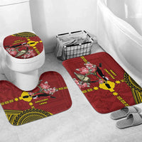 Rotuma Christmas Bathroom Set Rotuma Myzomela Birds With Hibiscus Flowers - Polynesian Pride