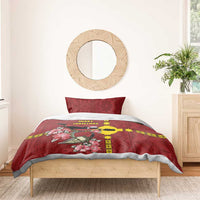 Rotuma Christmas Bedding Set Rotuma Myzomela Birds With Hibiscus Flowers - Polynesian Pride