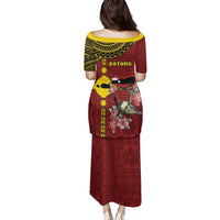 Rotuma Christmas Family Matching Puletasi and Hawaiian Shirt Rotuma Myzomela Birds With Hibiscus Flowers - Polynesian Pride