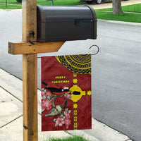 Rotuma Christmas Garden Flag Rotuma Myzomela Birds With Hibiscus Flowers - Polynesian Pride