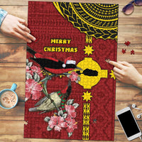 Rotuma Christmas Puzzle Rotuma Myzomela Birds With Hibiscus Flowers - Polynesian Pride
