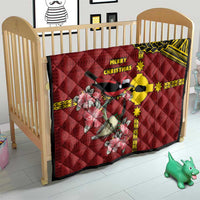 Rotuma Christmas Quilt Rotuma Myzomela Birds With Hibiscus Flowers - Polynesian Pride