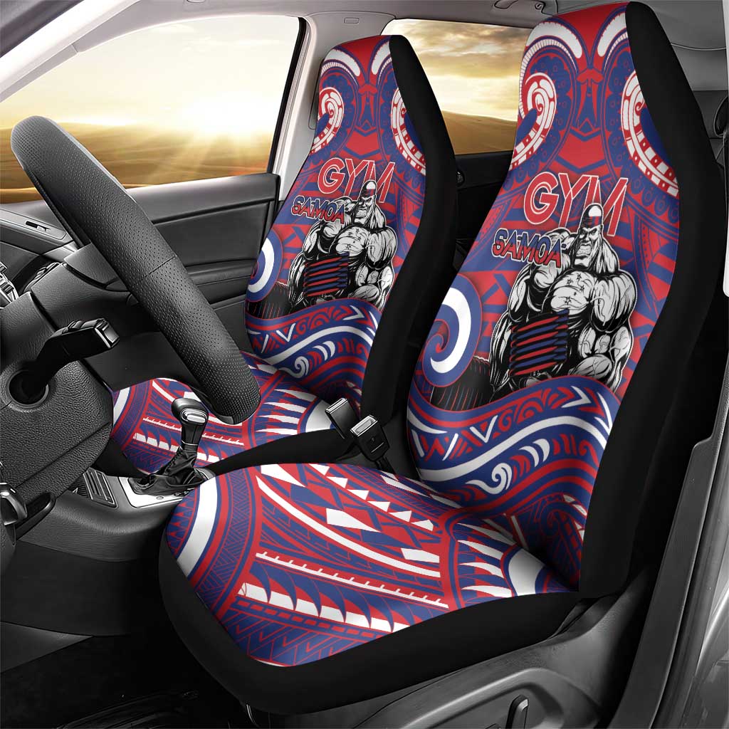 Samoa Gym Car Seat Cover Muscle Samoan Tribal Waves DT05 - Polynesian Pride