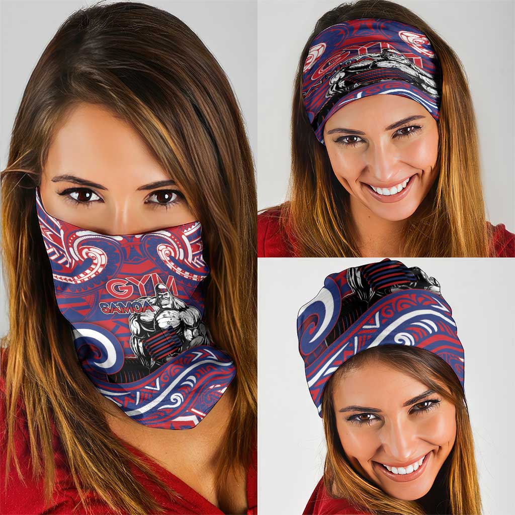 Samoa Gym Neck Gaiter Muscle Samoan Tribal Waves - Polynesian Pride